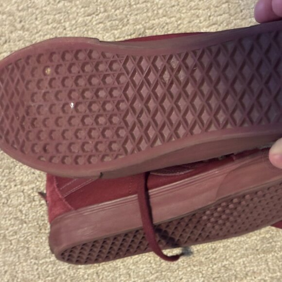 Burgundy Vans Sk8 Hi, womens 9 - Picture 4 of 4